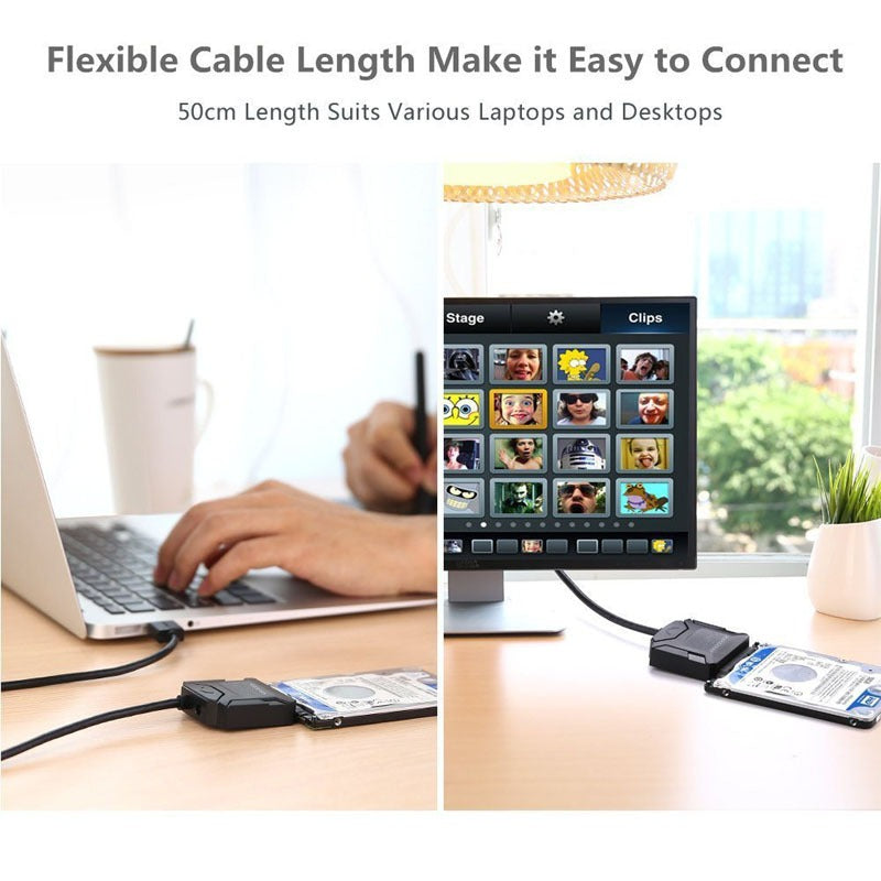USB 3.0 to SATA hard drive cable USB 3.0 easy drive cable supports all hard drives