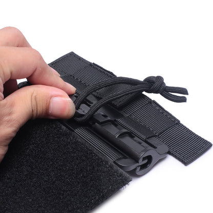 Tactical Vest Quick Release Buckle Set Single Point Molle Quick Removal Buckle Set with Hook and Loop Fastener for JPC CPC NCP X