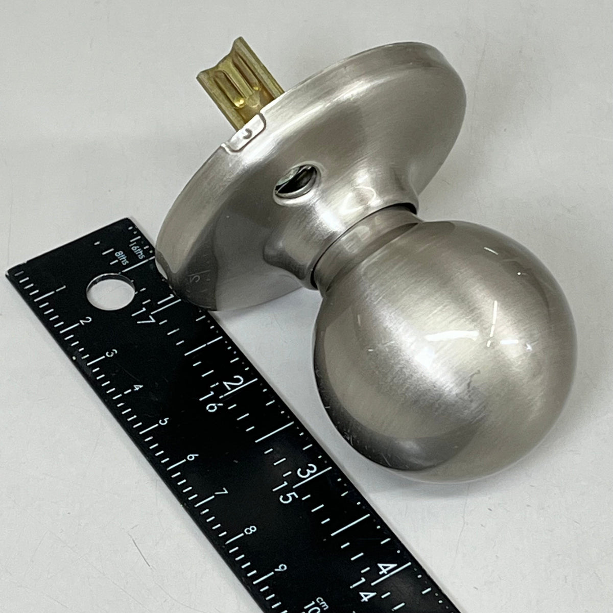 KWIKSET Polo Knob Single Cylinder Interior Pack Round Rose Satin Nickel 966P-15.UNIV