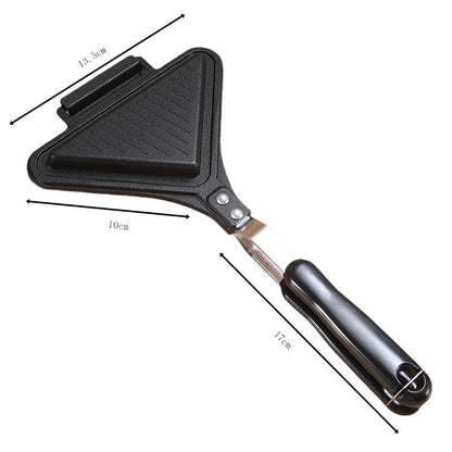 Aluminum Sanming Pan Round Double-sided Pattern Waffle Mold Home Breakfast Pancake Tool