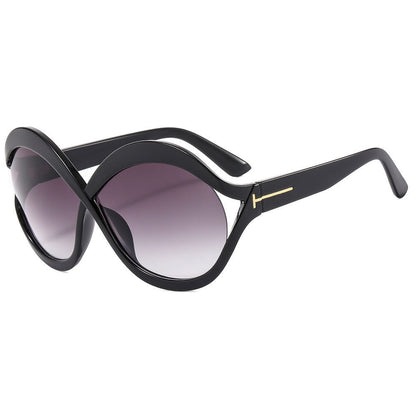 oversized round sunglasses for women leopard brown big frame sun glasses