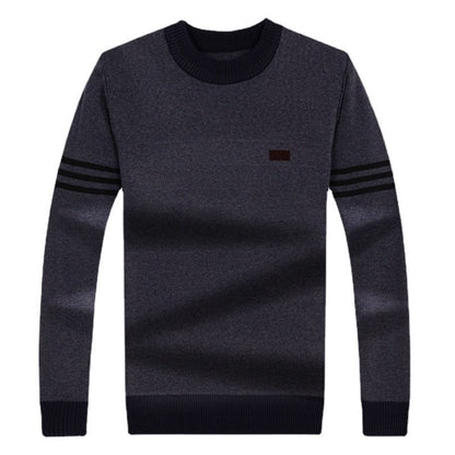 Autumn Men's Thick Knitted Sweaters For Middle-aged