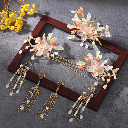 Tassel Full Set Antique Hair Clasp Chinese Style Classical Simplicity Hair Accessories