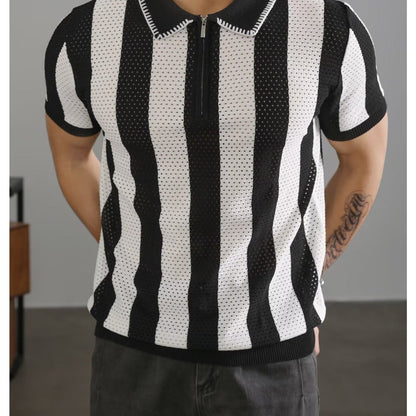 Lapel-collar Business Paul Men's Summer T-shirt For Men
