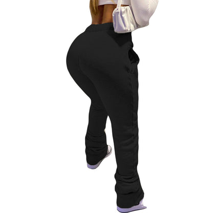 Womens Casual Sporty Drawstring Jogger Pants With Pockets