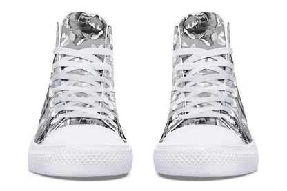 Printed Couple High Top Canvas Shoes