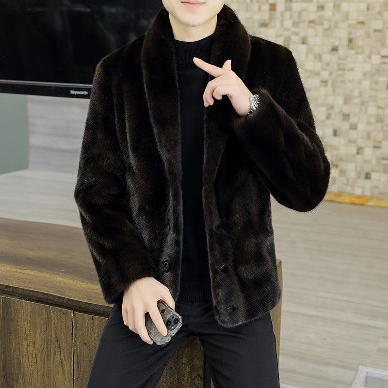 Mink Coat Men's Winter Fur Trend