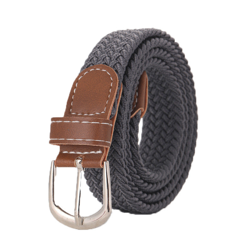 Stretchy Seamless Woven Denim Canvas Belt