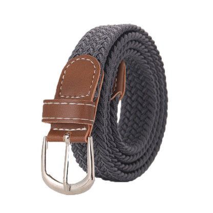 Stretchy Seamless Woven Denim Canvas Belt