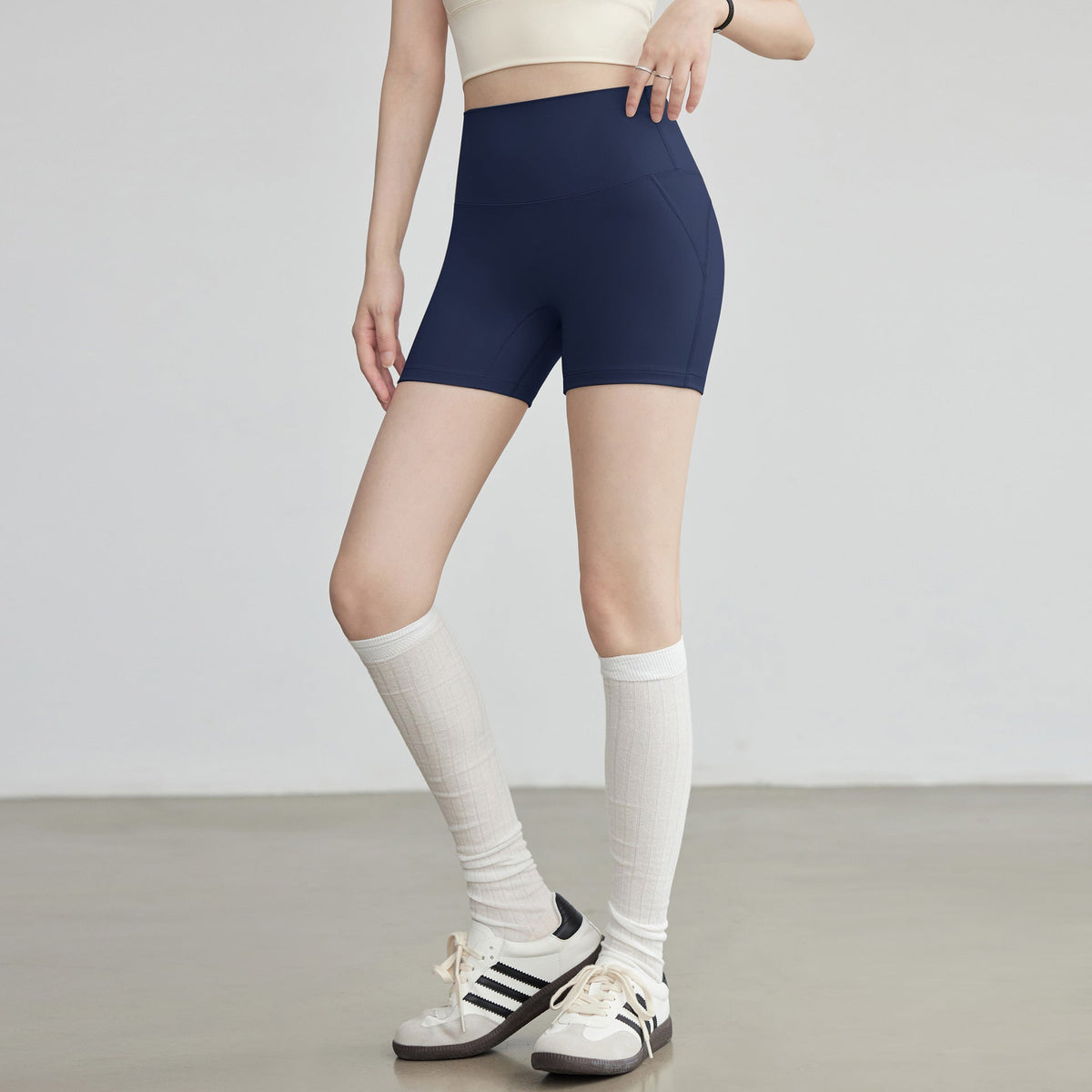 Yoga Shorts For Women High Top Sports Cycling Pants