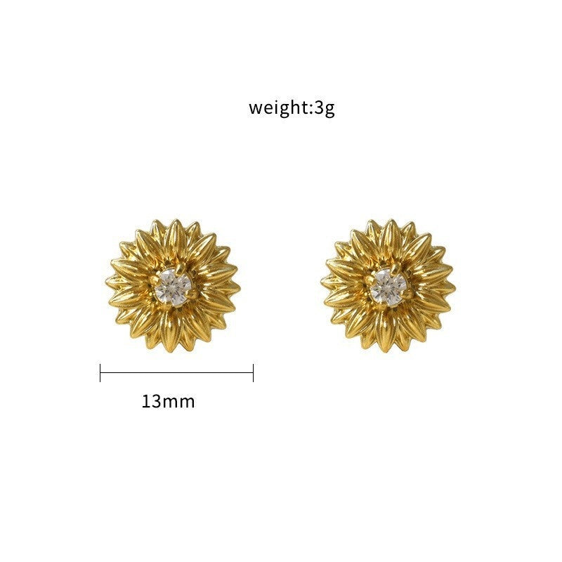 Simple And Versatile Ladies' 316 Stainless Steel Earrings