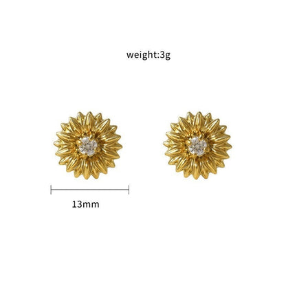 Simple And Versatile Ladies' 316 Stainless Steel Earrings