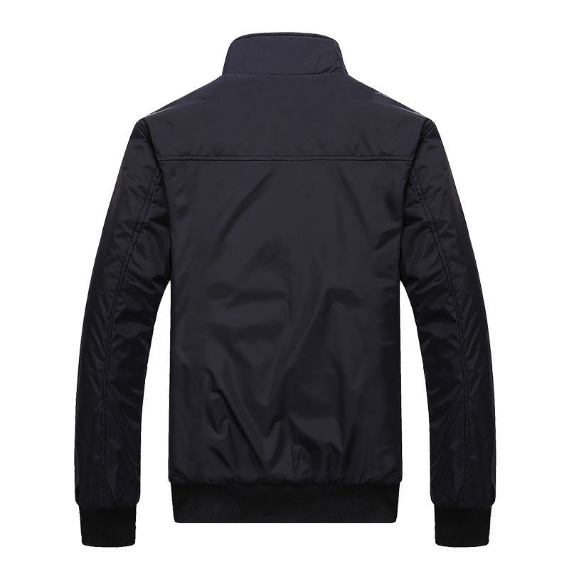 Korean-style Casual Mens Coat With A Stand-up Collar