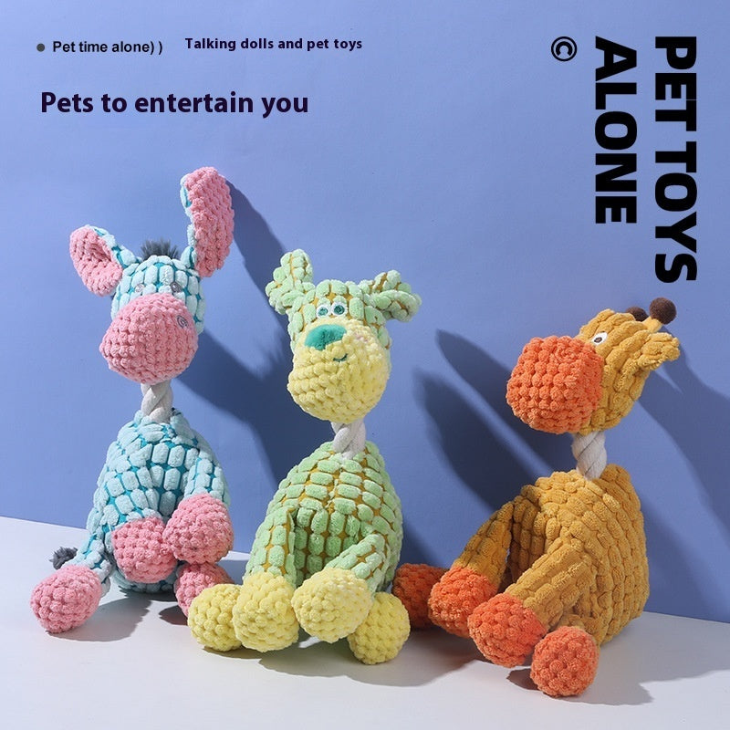 Pet Toy Dog Bite Sound Toy Plush Interactive