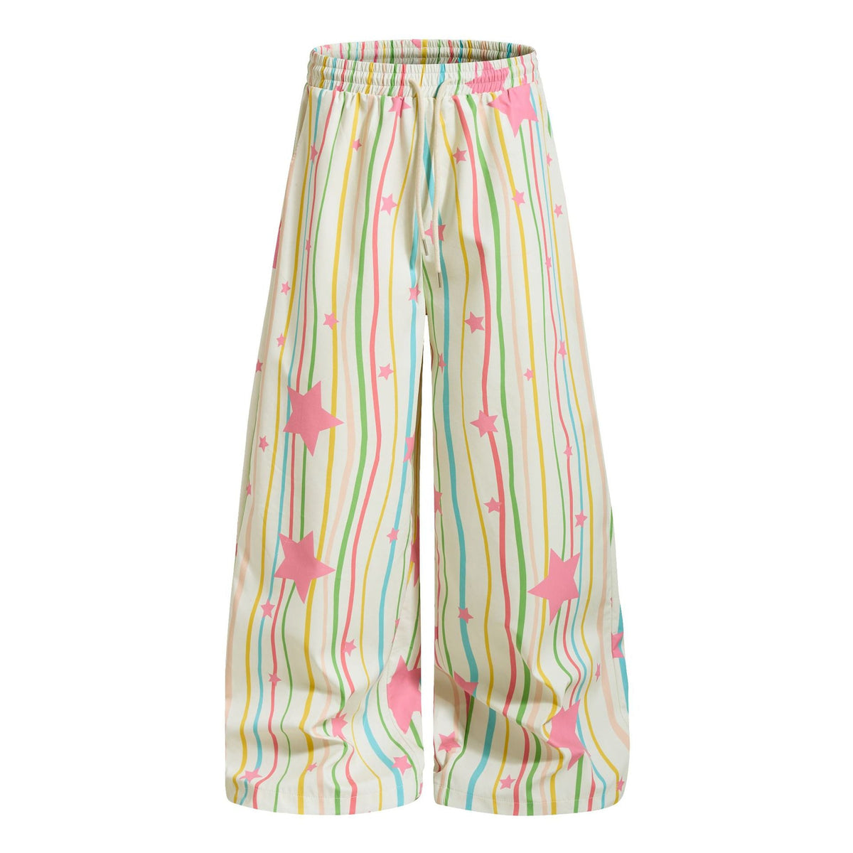 Women's Striped Color-block Casual Pants