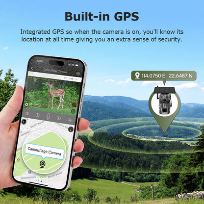4G Hunting Camera Intelligent Positioning Support Temperature Detection