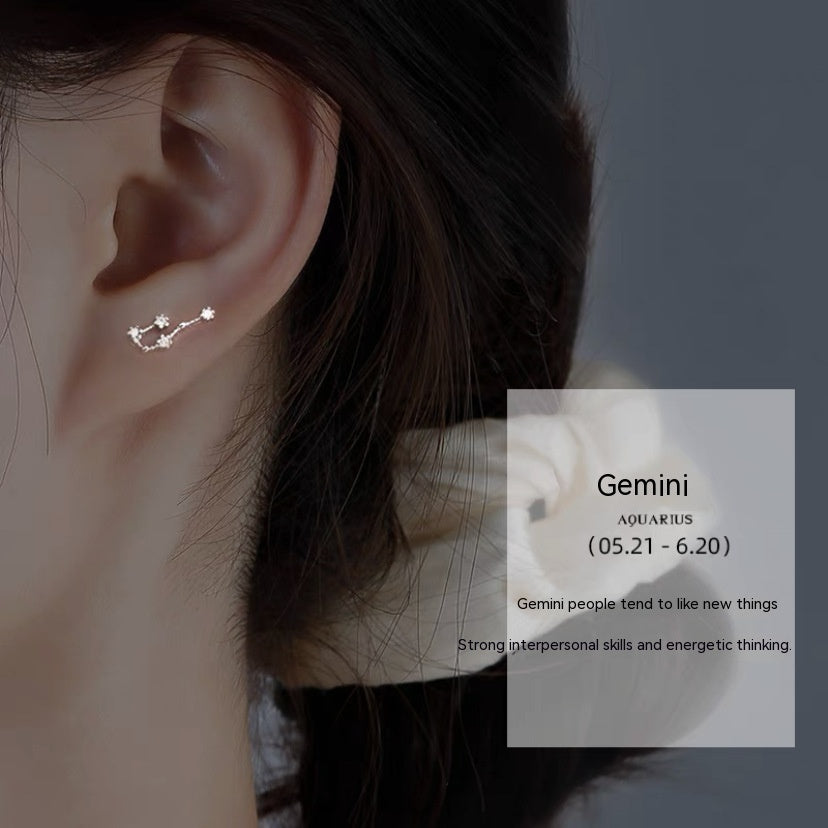 S925 Constellation Stud Earrings