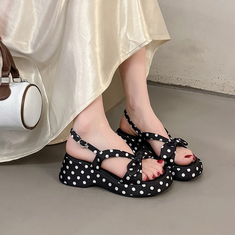 2026 Summer Hot-selling Fairy Style Wedge Platform Single Strap Sandals For Women, Versatile Non-slip Sandals To Match Dresses