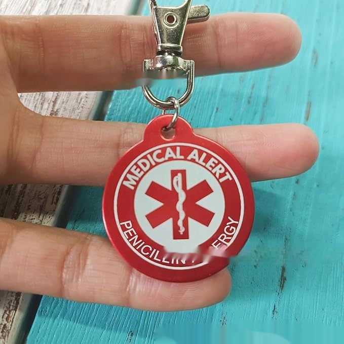 Personalized Aluminum Alloy Medical-Style Keychain