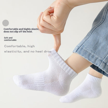 Thin, Breathable Cotton Socks For Kids Crew Socks For Boys And Girls