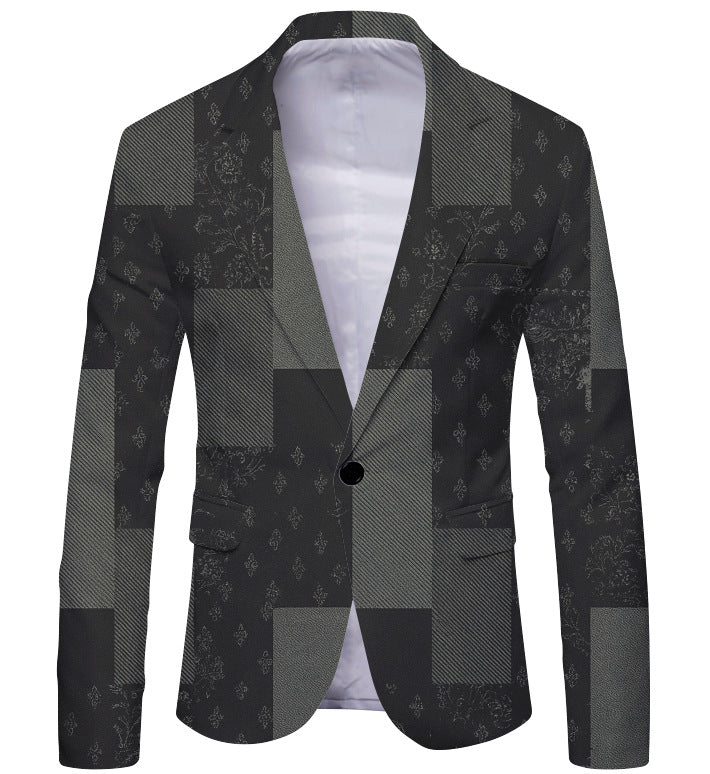 Mens Spring New Arrival Top Commuter Casual Blazer Mens Plus-Size British-style Suit For Men