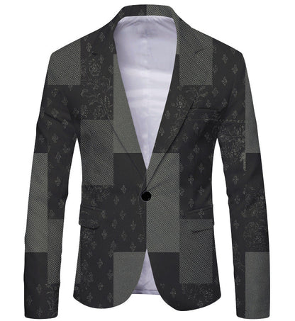 Mens Spring New Arrival Top Commuter Casual Blazer Mens Plus-Size British-style Suit For Men