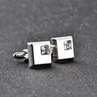 Diamond Cufflinks French Shirt