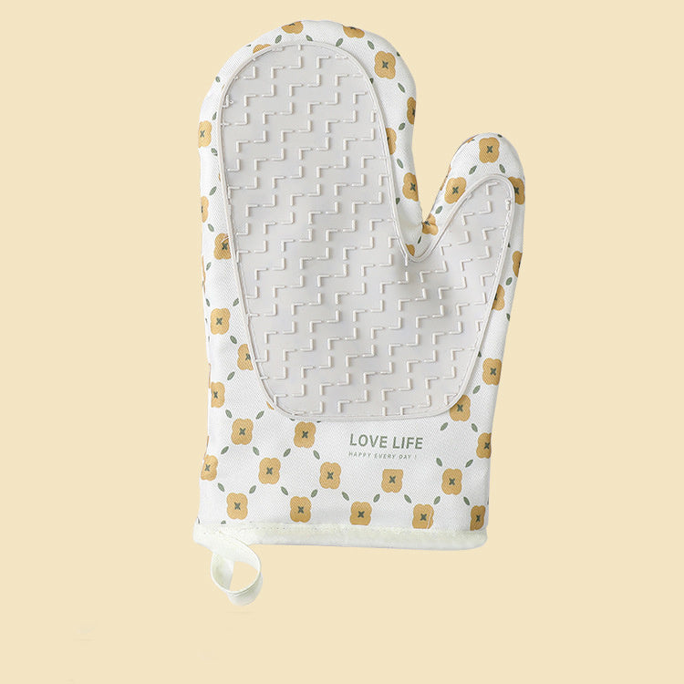 Heat Resistant Oven Mitts Anti-Scalding Gloves