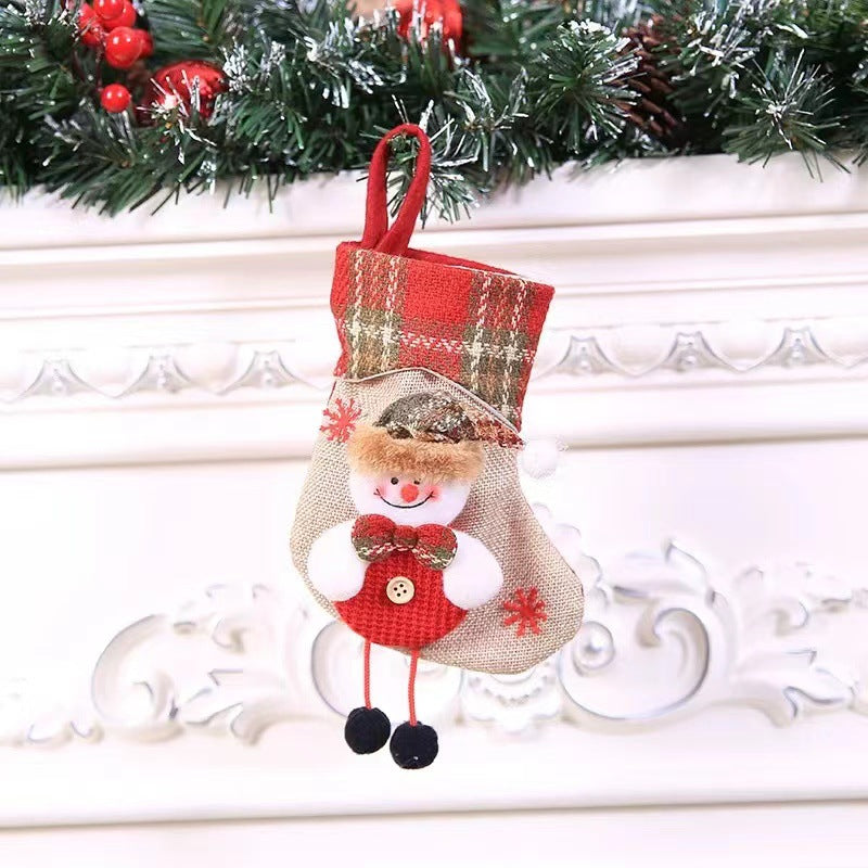 Christmas Decorations Christmas Stocking Pendant Christmas Stocking Gift Bag Hanging Piece