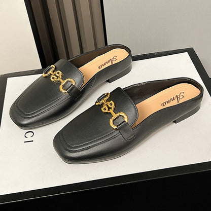 New Closed-toe Casual Half-slipper Shoes For Women