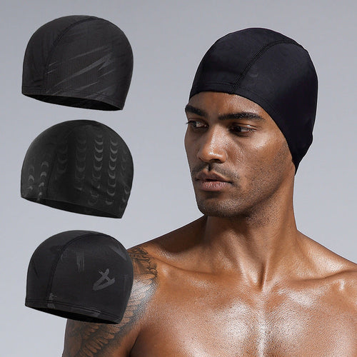 Mens Swim Cap Fabric Design Doesnt Constrict The Head Large Size