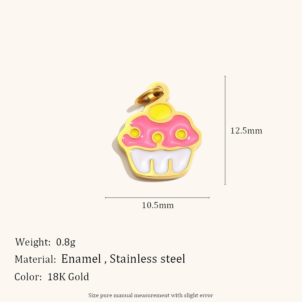 Hippopotamus Bow-tie Pendant Stainless Steel Creative Accessory
