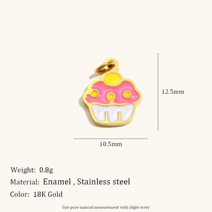 Hippopotamus Bow-tie Pendant Stainless Steel Creative Accessory