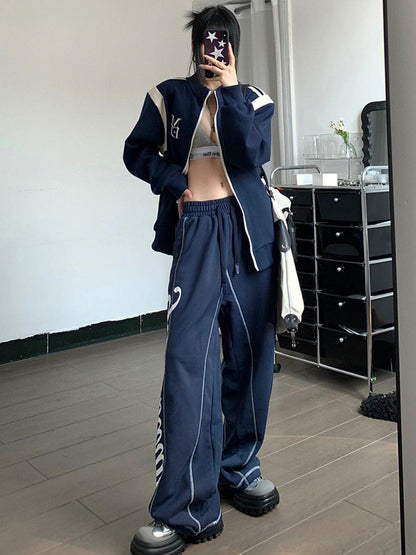 Women's American Preppy Style Sportswear Fashion Casual Set