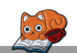 Geometric Cartoon Book Brooch