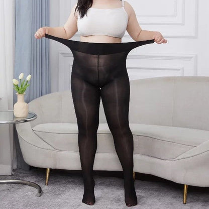 Plus-size Glossy Silk Stockings High-reflective Skin-enhancing Socks