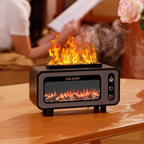 Ultrasonic Flame Humidifier 200ml 3D Fire