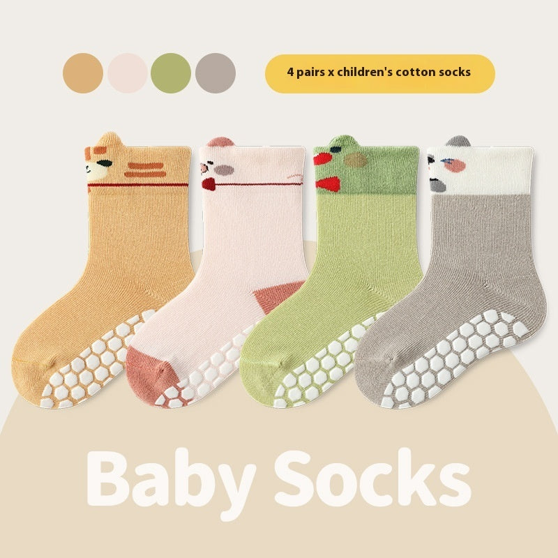 Indoor And Outdoor Children Non-slip Floor Socks Cartoon