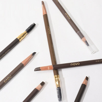 Natural Shaping Machete Smudge-proof Double-ended Eyebrow Pencil