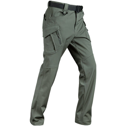 Thickened Camouflage Fleece Training Pants Warm Hiking Pants