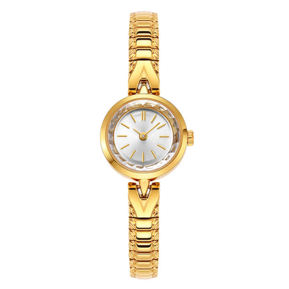 Womens Kaleidoscope Dial Vintage-style Quartz Gold Watch