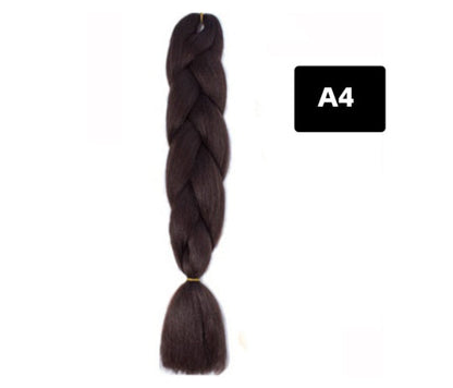 Gradient Color Big Braid African Chemical Fiber Wig