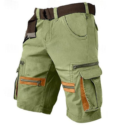 Men's Breathable Outdoor Work Shorts With Multiple Pockets