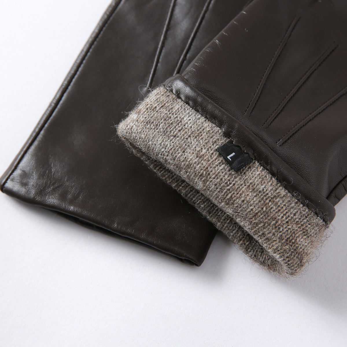 Wool-Lined Goat Leather Driving Gloves