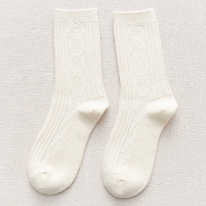 Thickened Cashmere Long Socks For Women Warm Pile