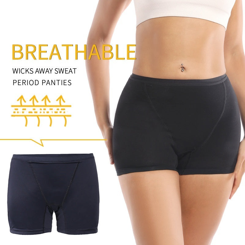 Womens Athletic Boxer Briefs High-waisted