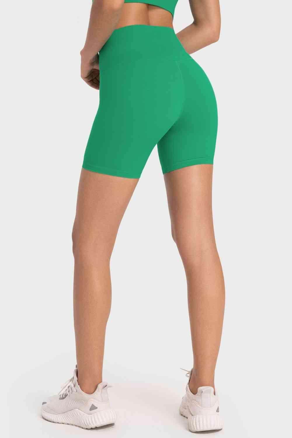 Millennia Staying Cozy Wide Waistband Biker Shorts For Comfort