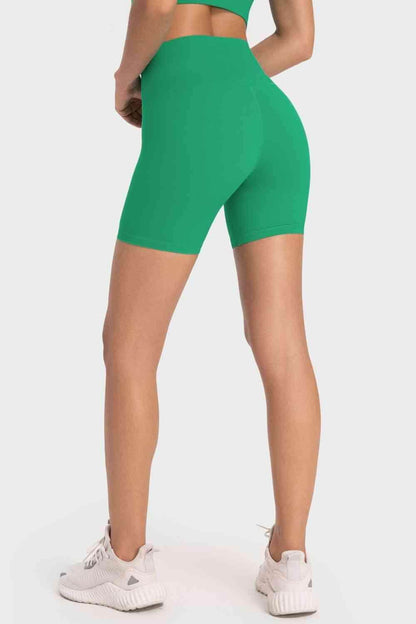 Millennia Staying Cozy Wide Waistband Biker Shorts For Comfort