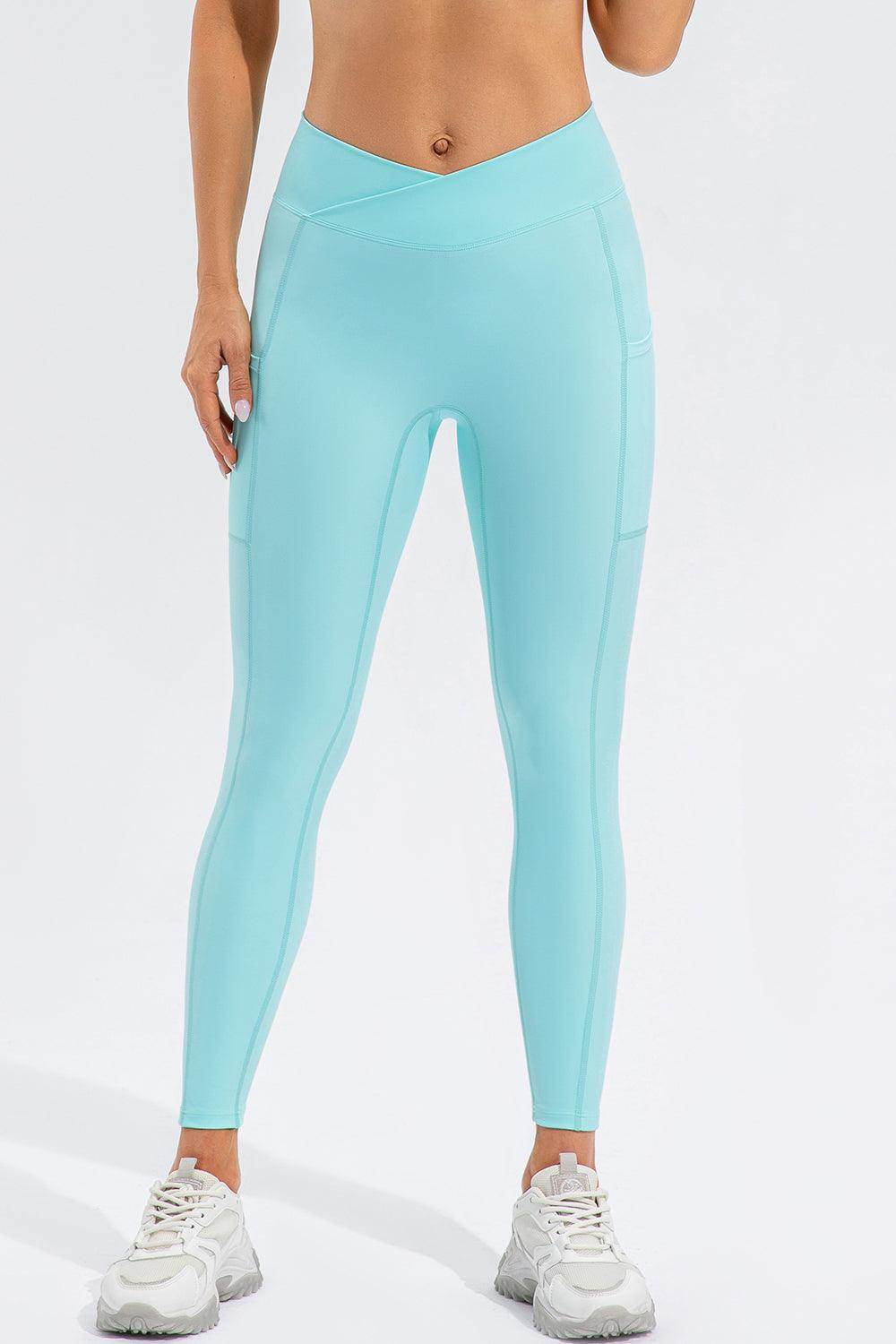 High Waist Active Leggings with Pockets for Women