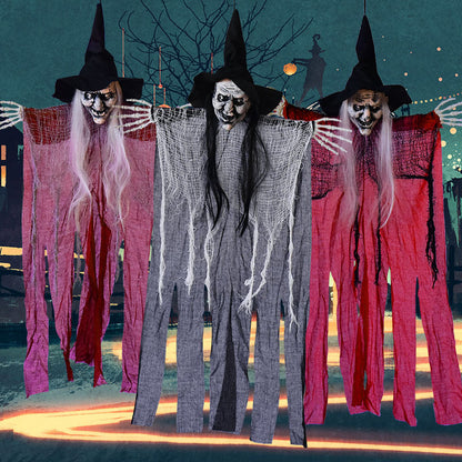 Halloween Witch Hanging Ghost Decoration Scene Decoration Props
